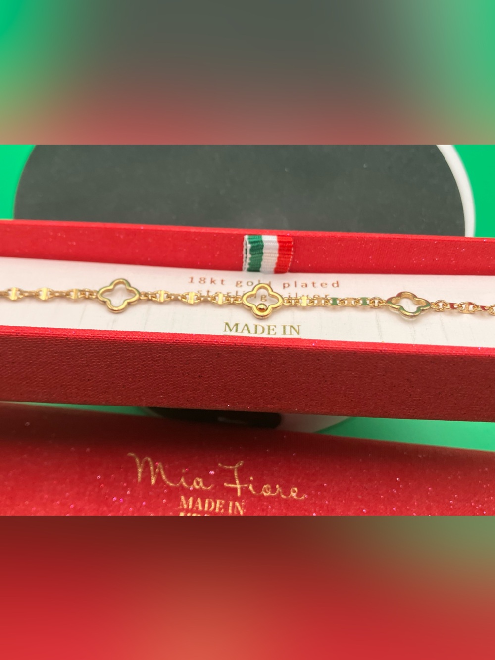 Mia Fiore 18kt Gold-Plated Clover Link Bracelet - Gold